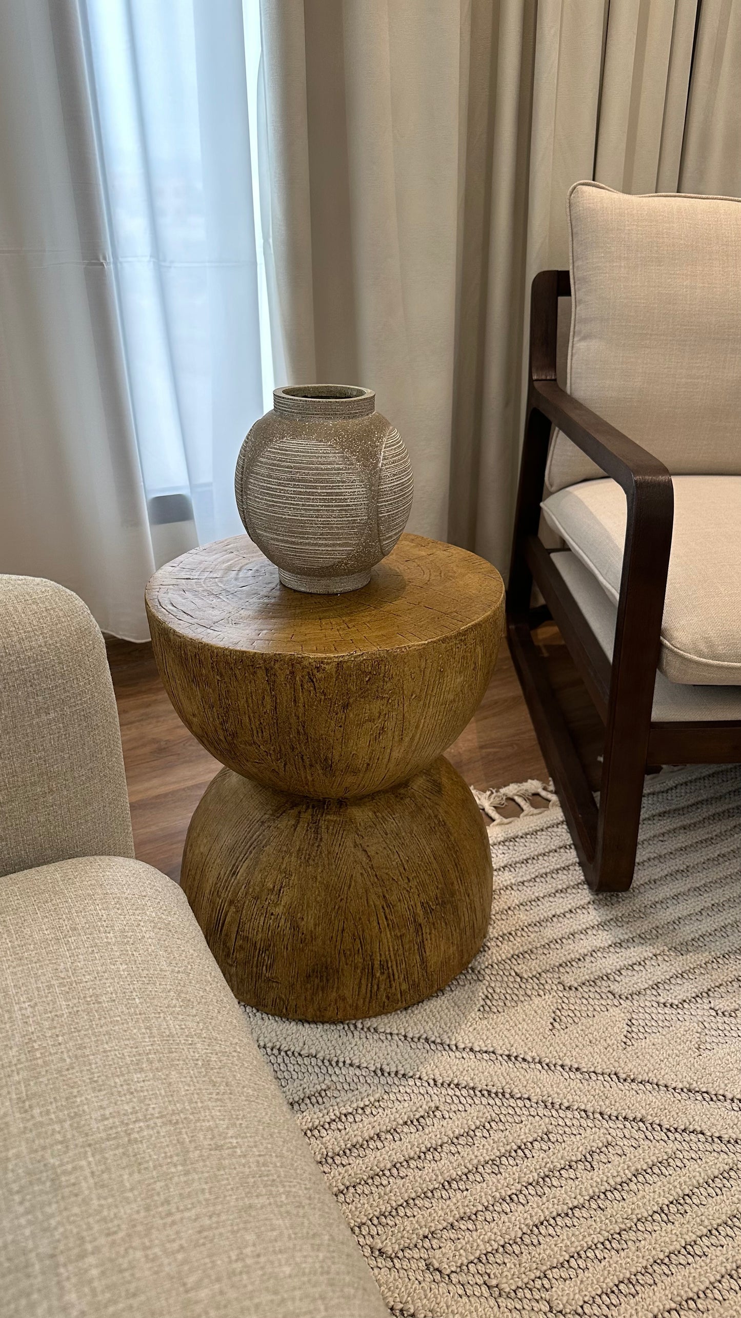 Wood texture coffee table