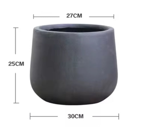 Fiberglass plant pot