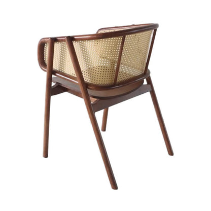 Vintage rattan round chair