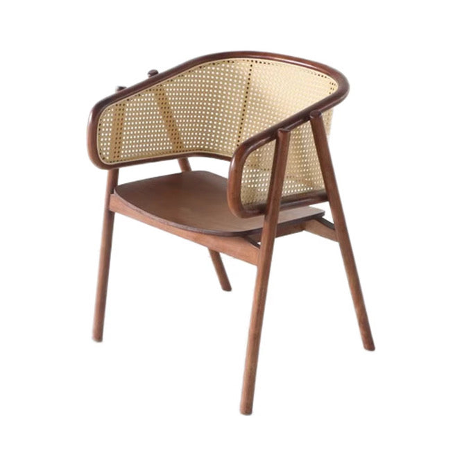 Vintage rattan round chair