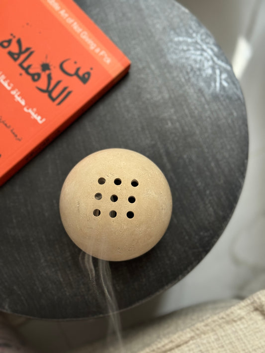 Natural Traventine burn holder